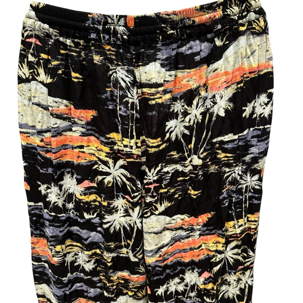 Free People Blue Lagoon Palazzo Tropical Pants Multicolor Wide Leg Medium - Picture 11 of 16